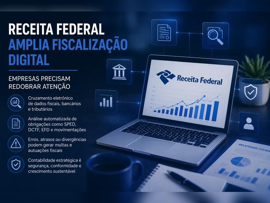 Receita Federal amplia fiscalização digital e empresas precisam redobrar atenção