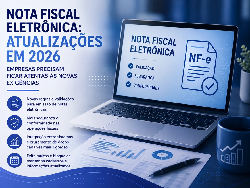 Nota Fiscal Eletrônica: atualizações em 2026 exigem mais atenção das empresas