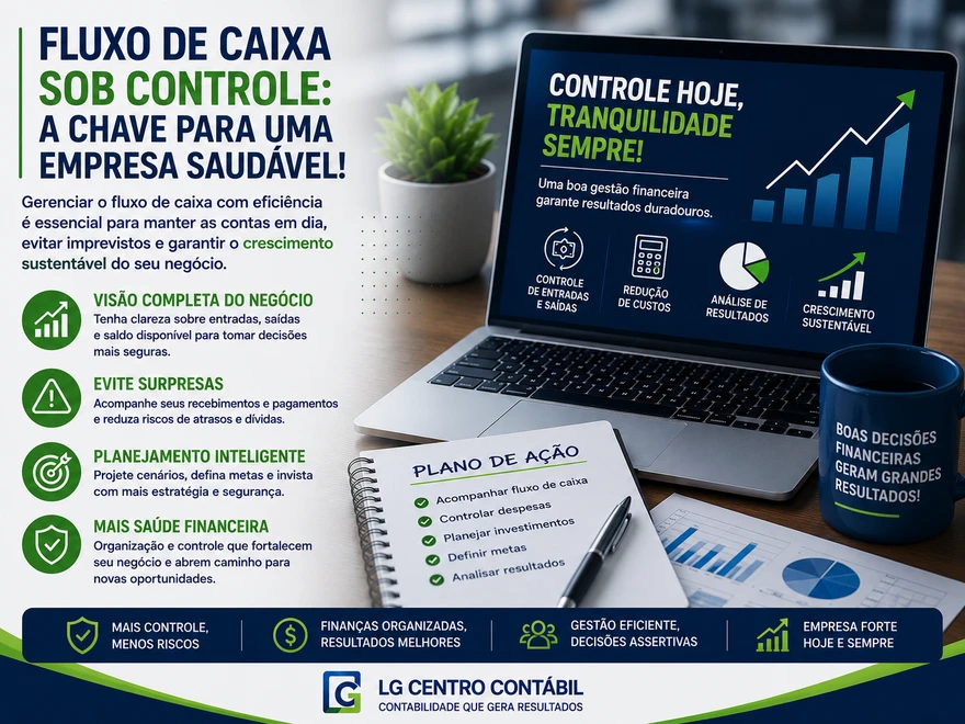 Fluxo de caixa sob controle: a chave para uma empresa mais saudável e preparada para crescer