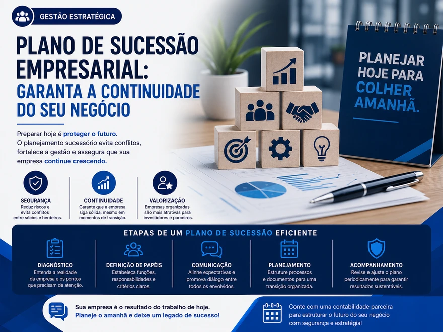 Plano de sucessão empresarial: garantir a continuidade do negócio é uma estratégia essencial para o futuro