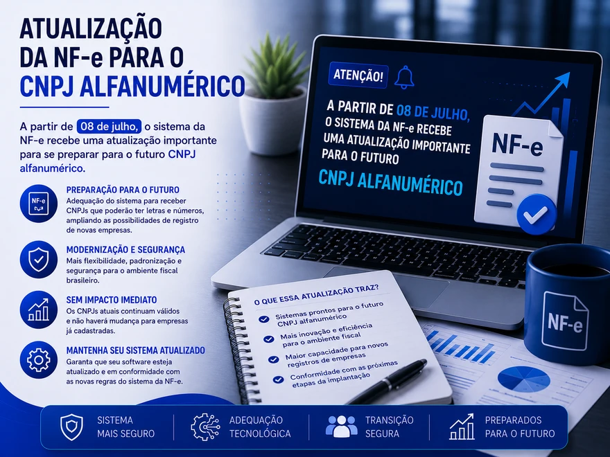 Atualização da NF-e para o CNPJ Alfanumérico