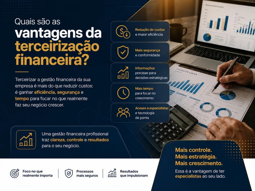Quais são as vantagens da terceirização financeira?