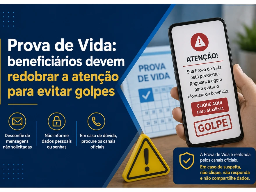 Prova de Vida: beneficiários devem redobrar a atenção para evitar golpes